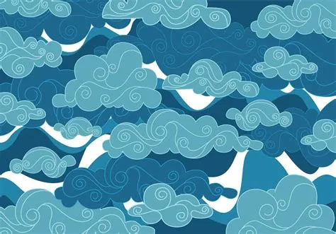 Chinese Clouds Vector | Cloud illustration, Vector art design, Abstract ...