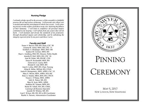 2017 Nursing Pinning Ceremony Program by Colby-Sawyer College - Issuu