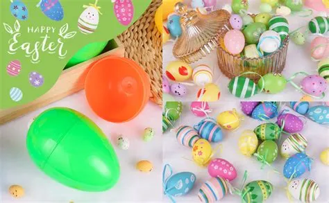 Amazon.com: Plastic Easter Eggs Empty for Easter Decorations, Easter ...