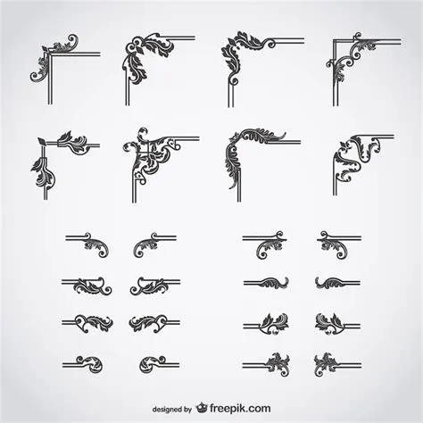 Simple Corner Scroll Designs