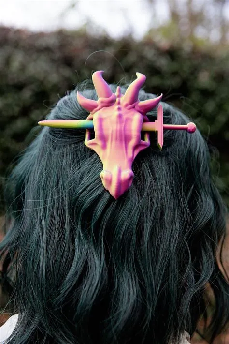 Dragon Skull Hair Pin | 3D Printed | Hair Accessory | Cosplay | Gothic ...