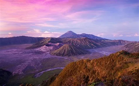 Indonésie île de Java volcan-paysages HD Fond d'écran Aperçu ...