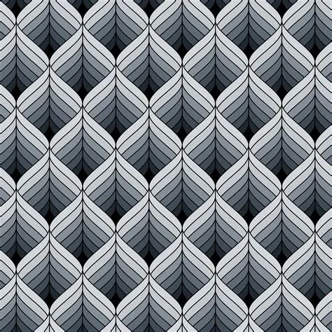Seamless Geometric Striped Monochrome Pattern Background | Seamless ...