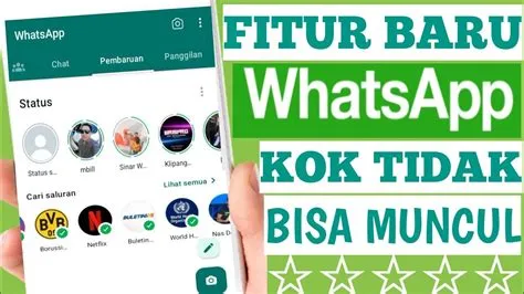 cara mengatasi fitur baru saluran whatsapp tidak muncul - YouTube