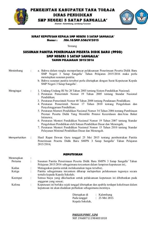 Detail Contoh Sk Ppdb Koleksi Nomer 24