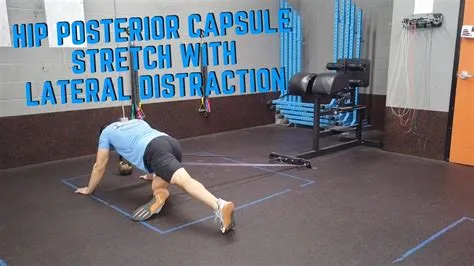 Hip Posterior Capsule Mobilization with Lateral Distraction - YouTube