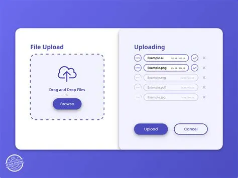 File Upload - UI/UX Design by Robin Drapeau on Dribbble
