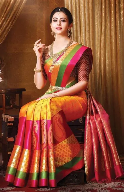 by kishorVittal Mangalore on Gorgeous Sarees | Saree models, Bridal ...