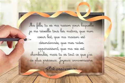 Texte et message anniversaire pour une fille