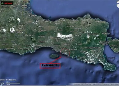 Map Pantai Watu Ulo Jember Jawa Timur