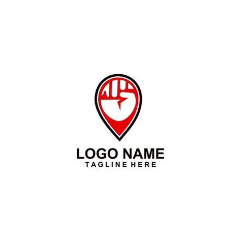 Premium Vector | Hand grip pin logo design vector