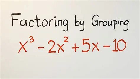 Grade 10 Math Factoring By Grouping at Peter Davis blog