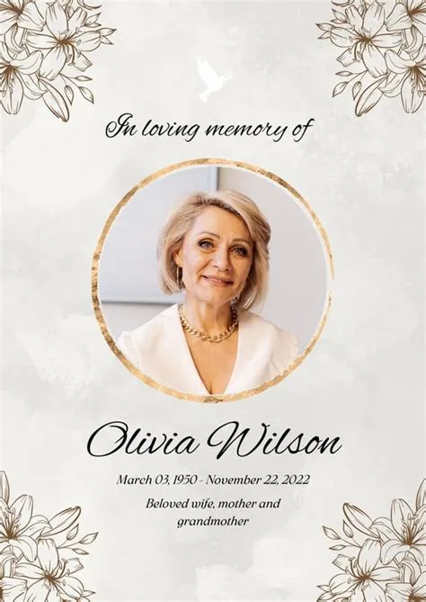 Free and customizable obituary templates | Canva