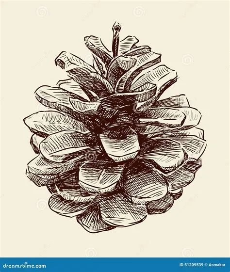 Pine cone stock vector. Illustration of decoration, xmas - 51209539