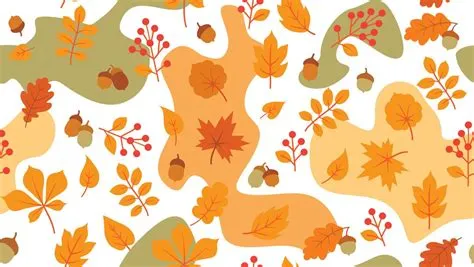 Autumn leaves seamless pattern. Season floral wallpaper. Fall leaf ...
