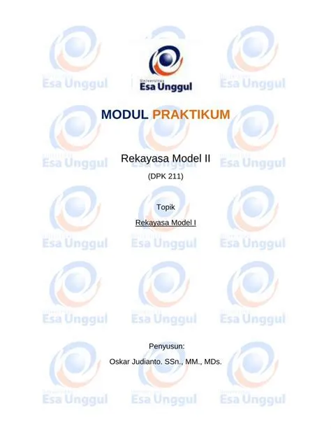 (PDF) Rekayasa Model II - digilib.esaunggul.ac.id fileGambar yang ...