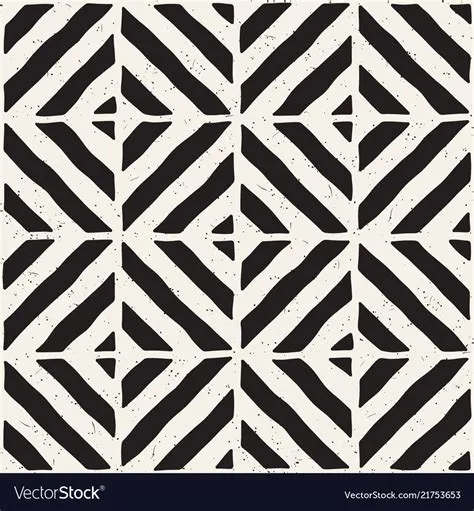 Hand drawn seamless repeating pattern with lines Vector Image