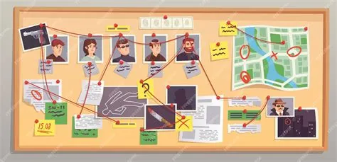 Premium Vector | Investigation map Investigating board with photo ...