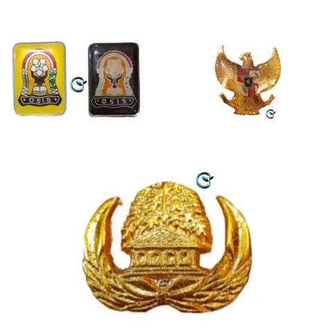 Jual Wosm wosem bros pin SMP SMA pin Garuda pin Korpri emas gold ...