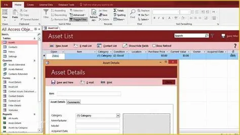 Free Access Database Templates Of Microsoft Access asset Tracking ...