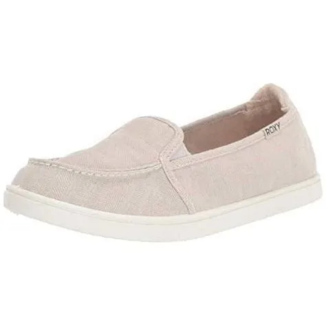 Roxy Women's Minnow Slip on Sneaker Shoe Oatmeal - Walmart.com
