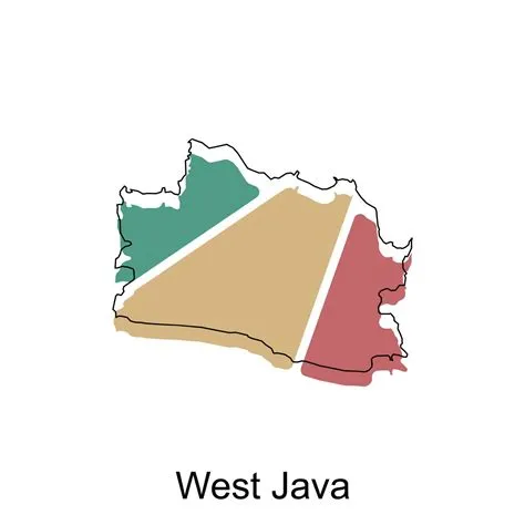 Map of West Java illustration design, World Map International vector ...
