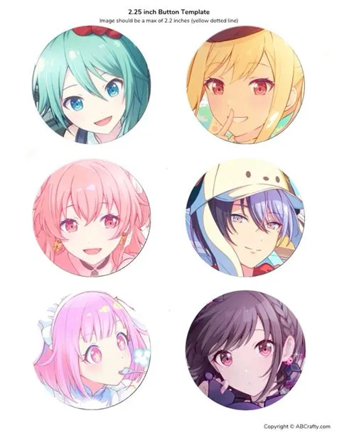 pjsk pin set !! printable in 2025 | Badge template, Pin template, Girly ...