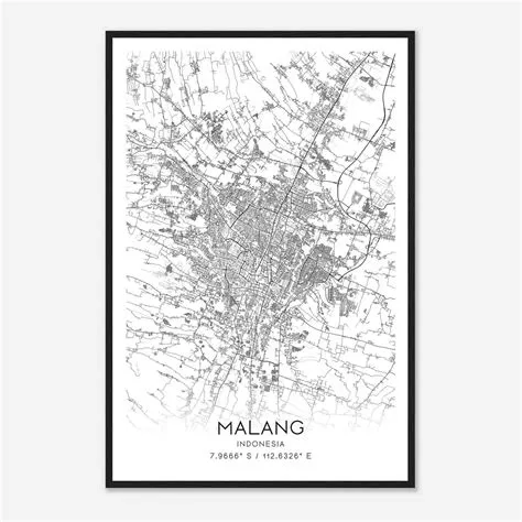 Malang - Custom Maps & Posters