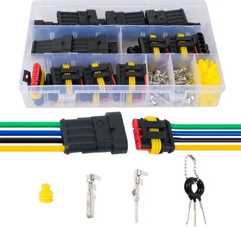 Amazon.com: Amliber 4 Pin Connector Waterproof Automotive Electrical ...