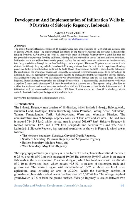 (PDF) Development And Implementation of Infiltration Wells in 9 ...