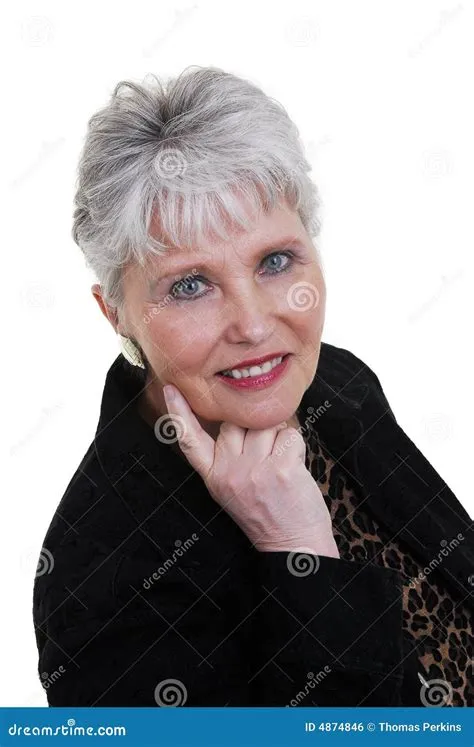 Attractive woman over 60 stock photo. Image of wisdom - 4874846