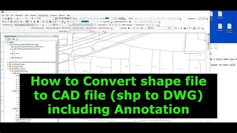 How to Convert shape file to CAD file (shp to DWG) including Annotation ...