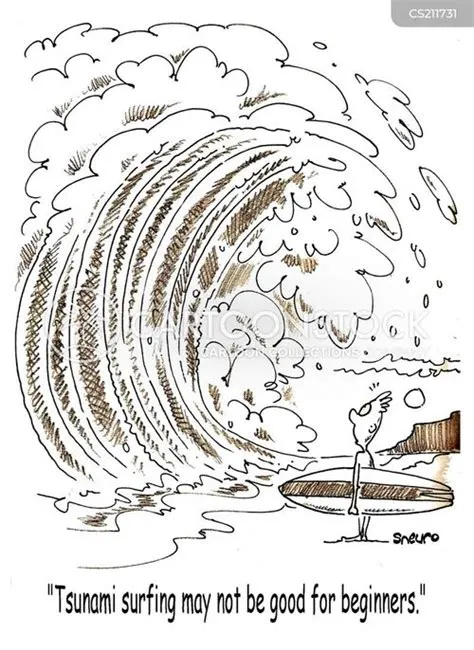 Tidal Wave Cartoons and Comics - funny pictures from CartoonStock