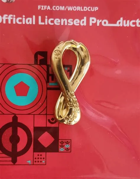 Qatar 2022 FIFA World Cup Logo Trophy Pin Badge Set of 3 PIns OLP New ...