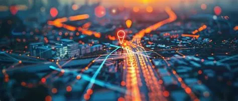 Premium Photo | Digital map with two pins marking locations showcasing ...