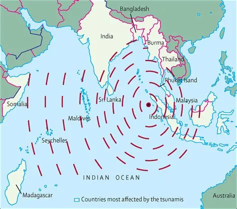 Map Indian Ocean Tsunami 2004