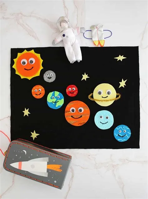 Solar System Felt Board Craft For Kids! - Childhood Magic