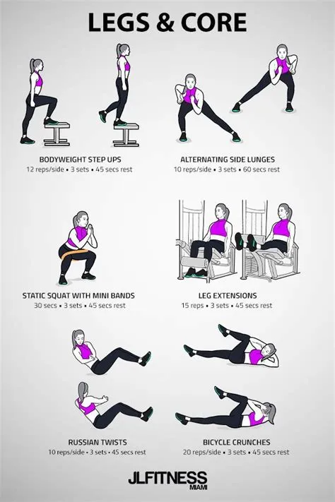 Legs & Core- Gym Workout For Women | Gym workouts women, Gym workouts ...
