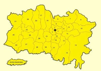 BPS Kabupaten Jember: Peta Wilayah Kabupaten Jember