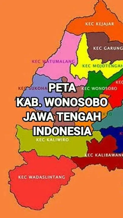 Peta Kabupaten Wonosobo Jawa Tengah Indonesia | AkuPeta - YouTube