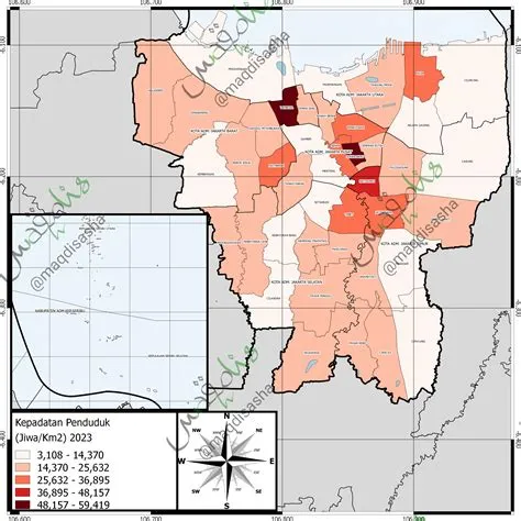 Peta Luas Wilayah, Jumlah & Kepadatan Penduduk Setiap Kecamatan di ...