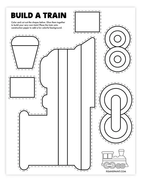 Train Craft Printables for Kids