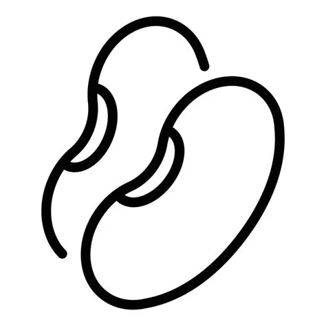 Food beans icon, outline style 15677574 Vector Art at Vecteezy