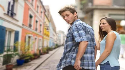 Download Distracted Boyfriend Funny Zoom Background | Wallpapers.com