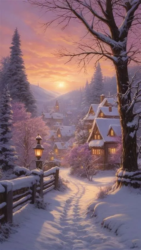 by Наталья on Домики | Winter wonderland background, Winter scenery ...