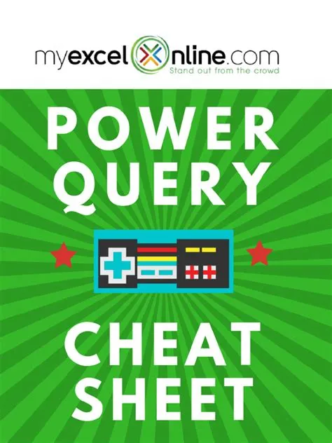 Power Query Cheat Sheet | PDF