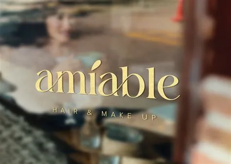 Amiable hair & makeup shop Logo Moodboard on Behance