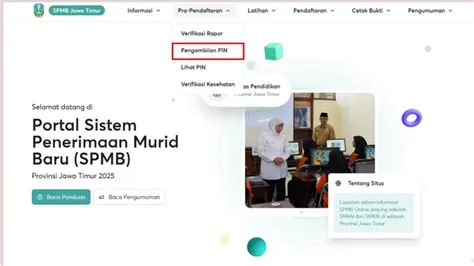 Cara Ambil PIN SPMB Jatim 2025 | Panduan Daftar Sekolah Online Terbaru ...