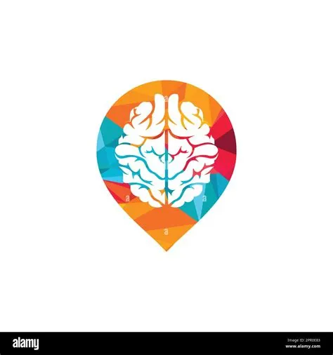 Think location logo. Brain with location pin logo design Stock Vector ...