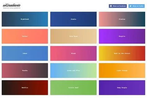 uiGradients: Dual tone colour gradients for designers & devs Hex Color ...